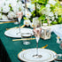 Silver Creative Heart Set with Diamonds Champagne Flutes - Wedding Glasses for Bride & Groom